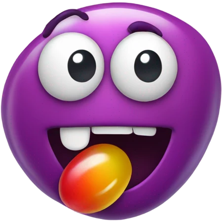 emoji vomiting jelly beans emoji