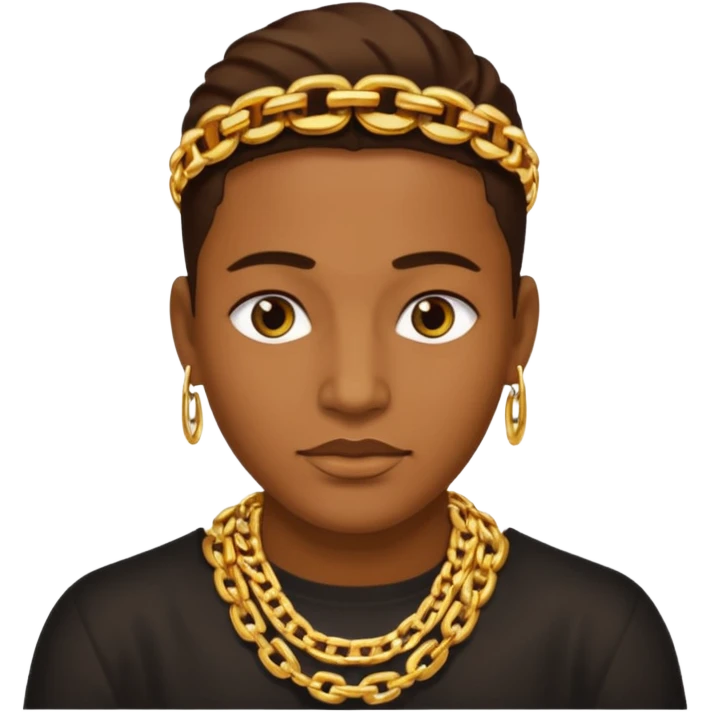 Make the rich face with chains emoji