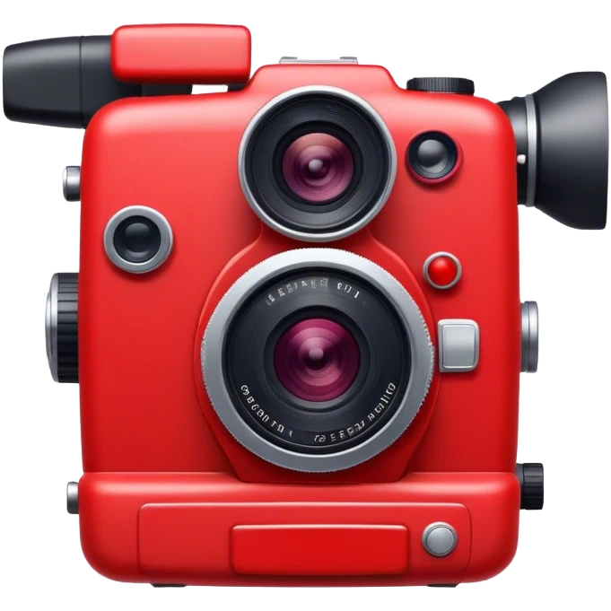 red professional camera emoji