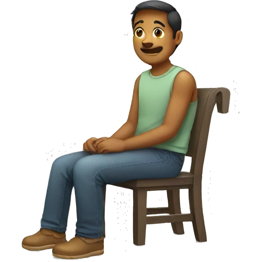 sitting emoji