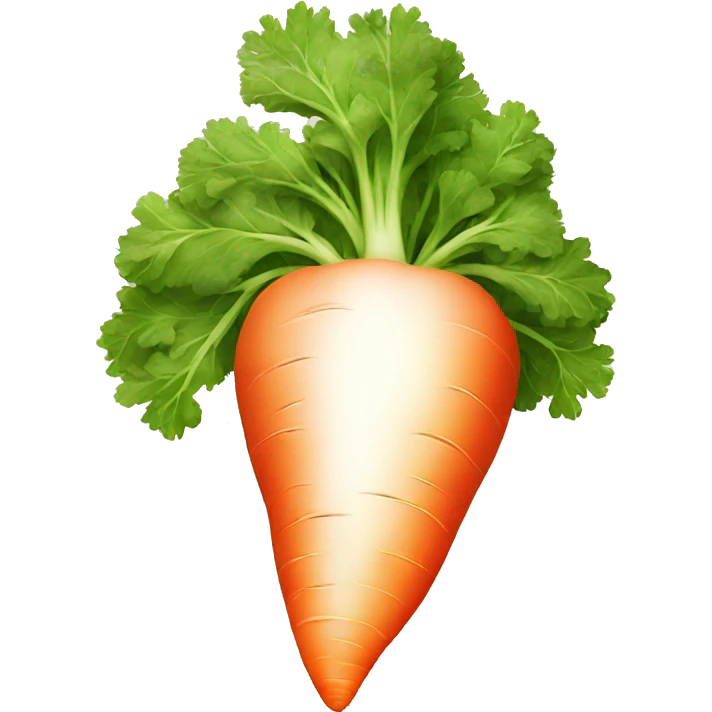 red radioactive carrot emoji