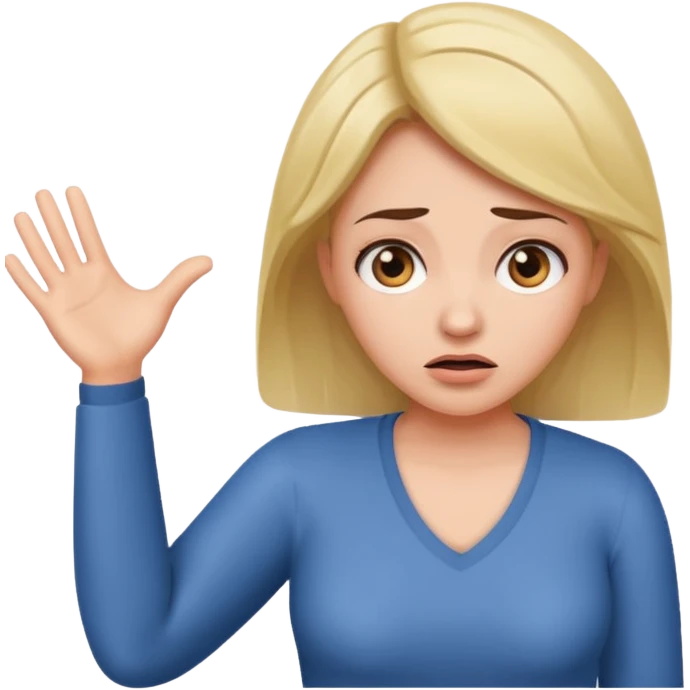 woman shrugging, confused emoji