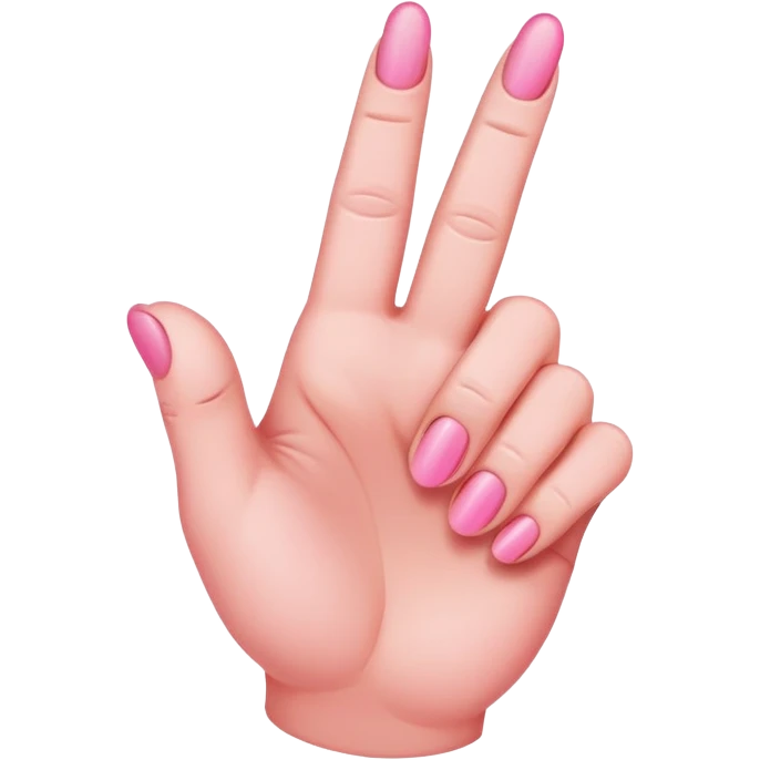 pink middle finger emoji