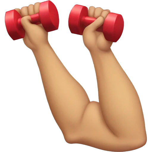 arm with dumbbells emoji