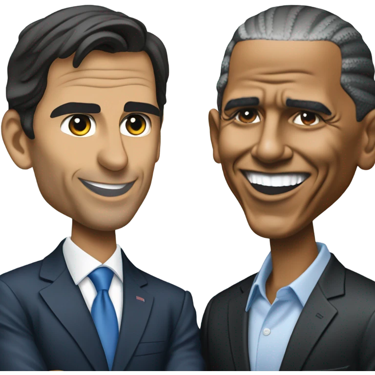 Rafa Nadal besando a Obama emoji