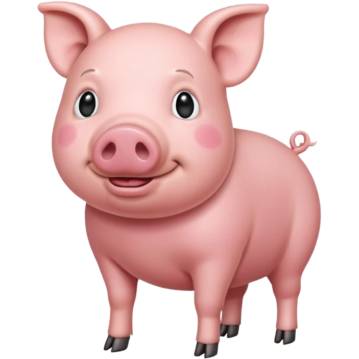 Thin pig emoji