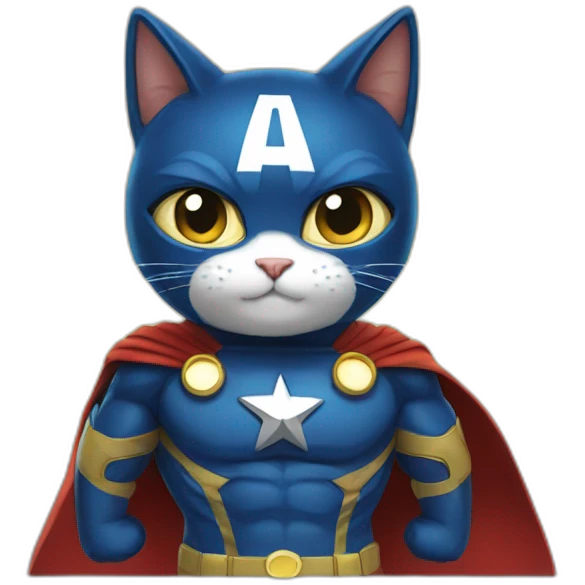 A super hero cat emoji