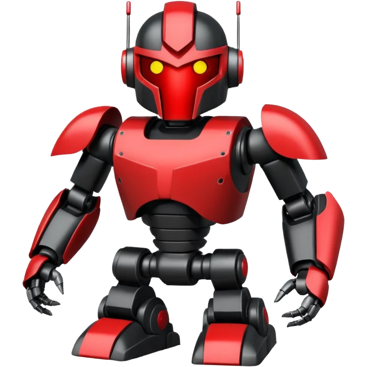 spartan robot, black
 emoji