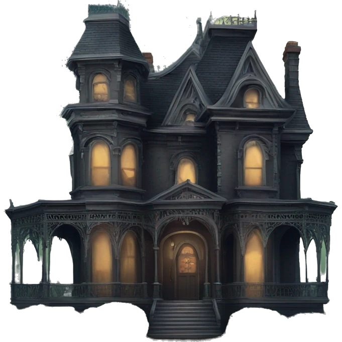 Spooky Victorian mansion  emoji