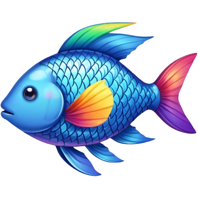 rainbow fish emoji