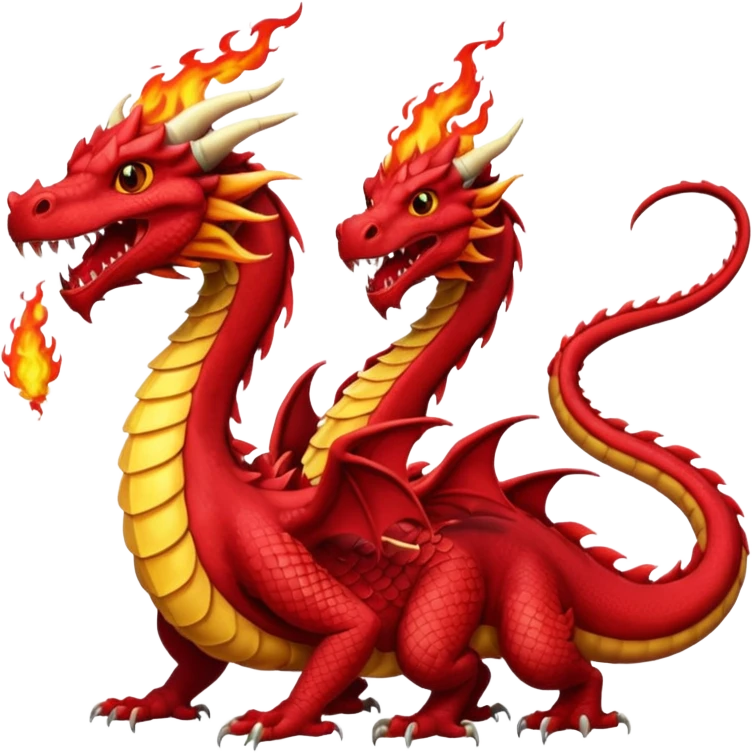 Three head dragon with one tail emoji