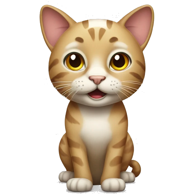 Huge cat standing emoji