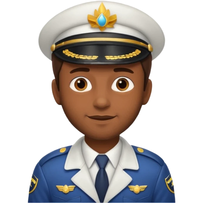Male pilot with birthday hat emoji