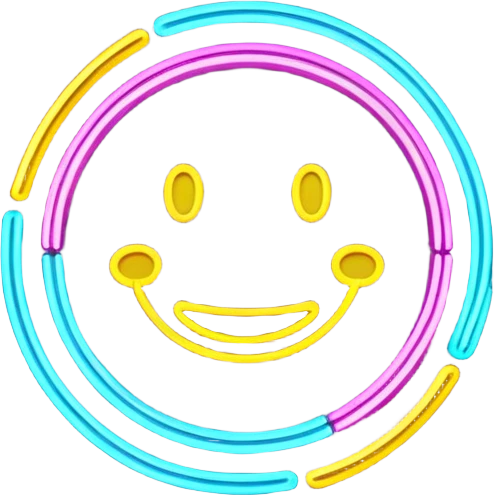 Make a neon open sign emoji emoji