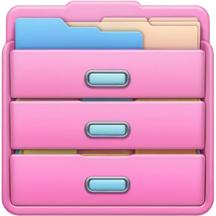 pink app drawer folder emoji