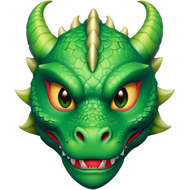 Dragon wearing a mask  emoji
