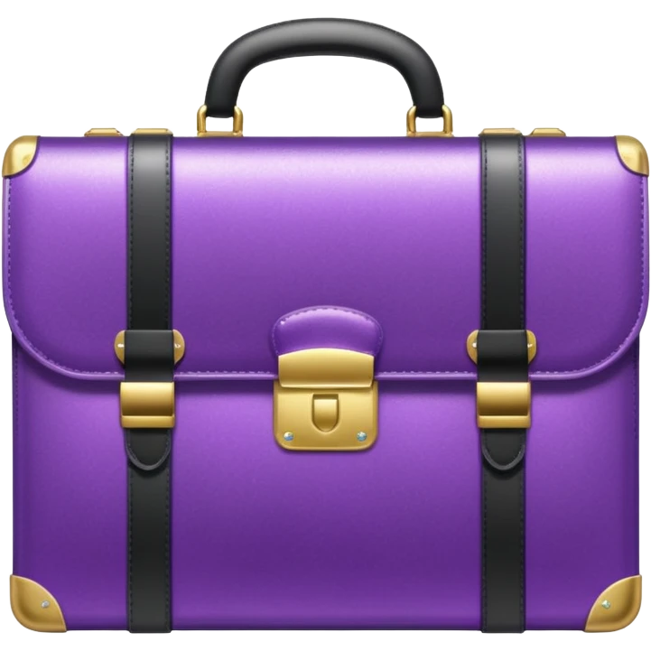 glitter purple briefcase emoji