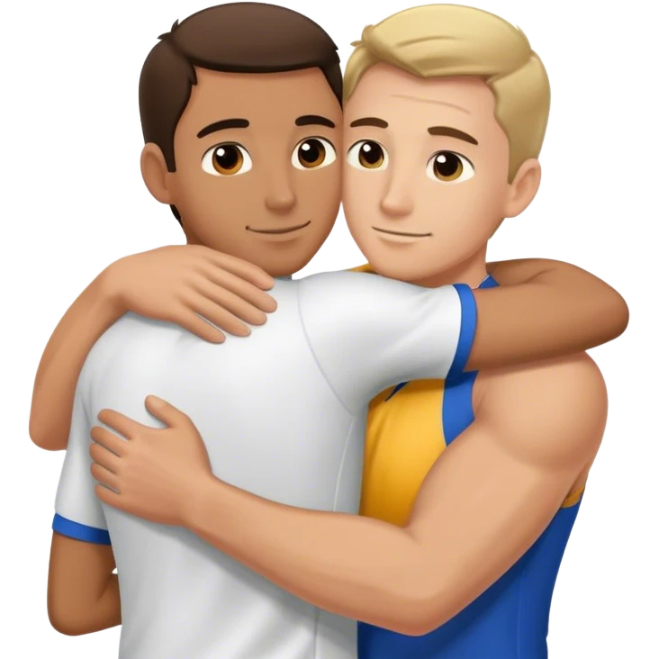 обійми тренера і спортсмена emoji