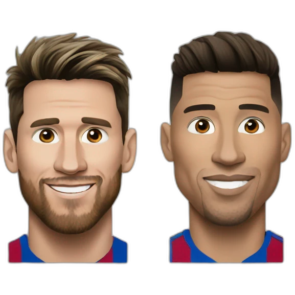 Messi and ronaldo emoji