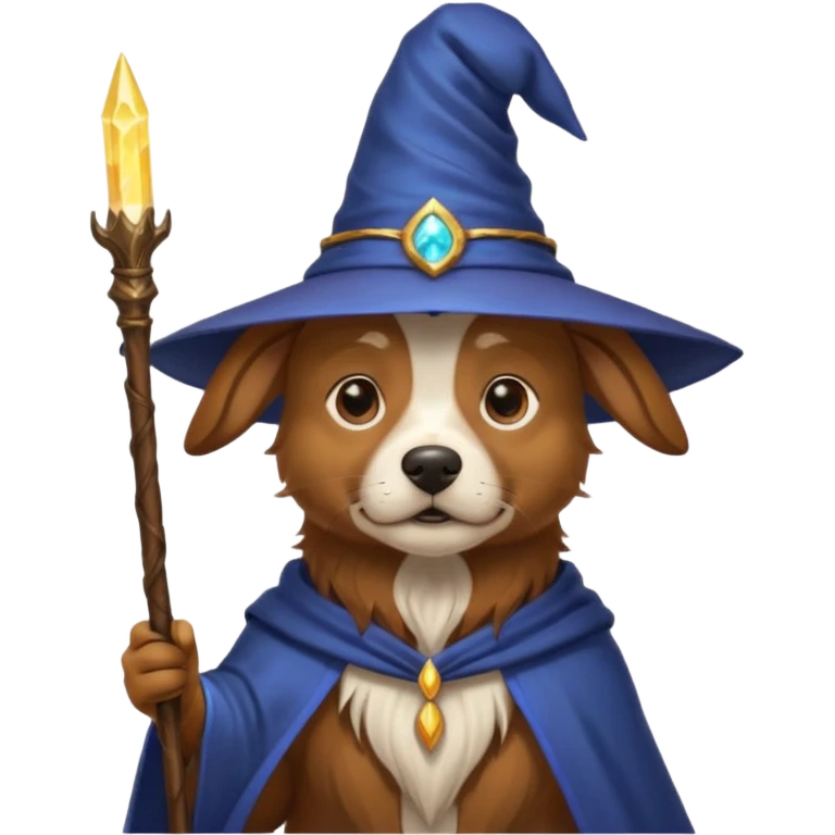 Dog wizard emoji