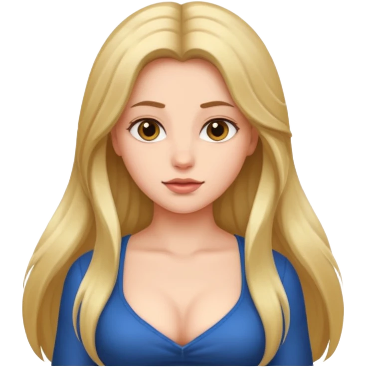 Girl with big chest emoji