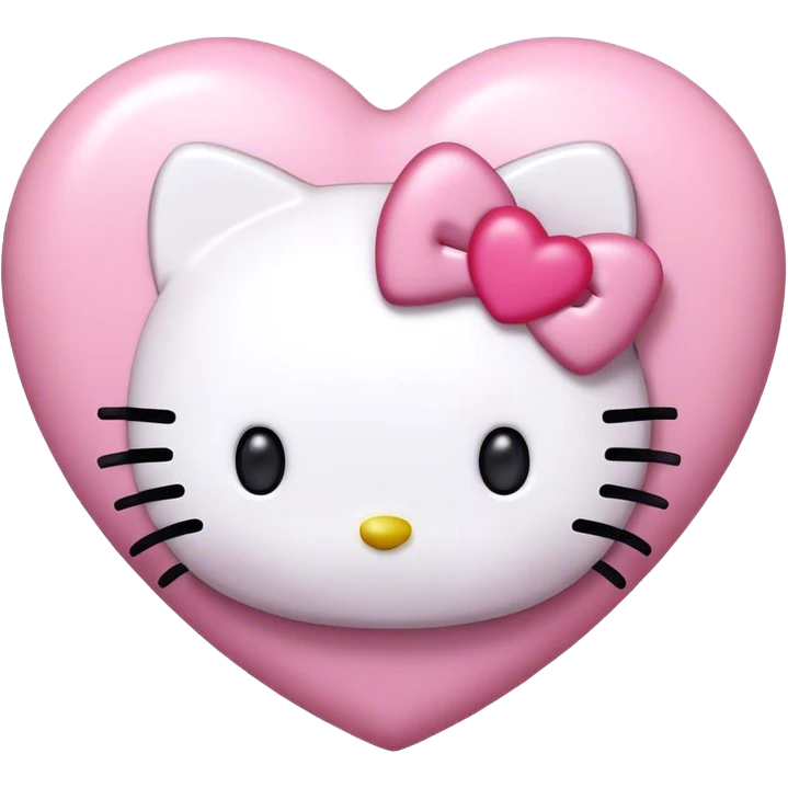 Hello kitty hearts emoji