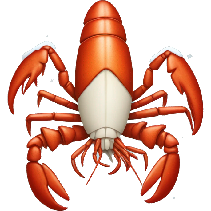 lobster in a snowblone emoji