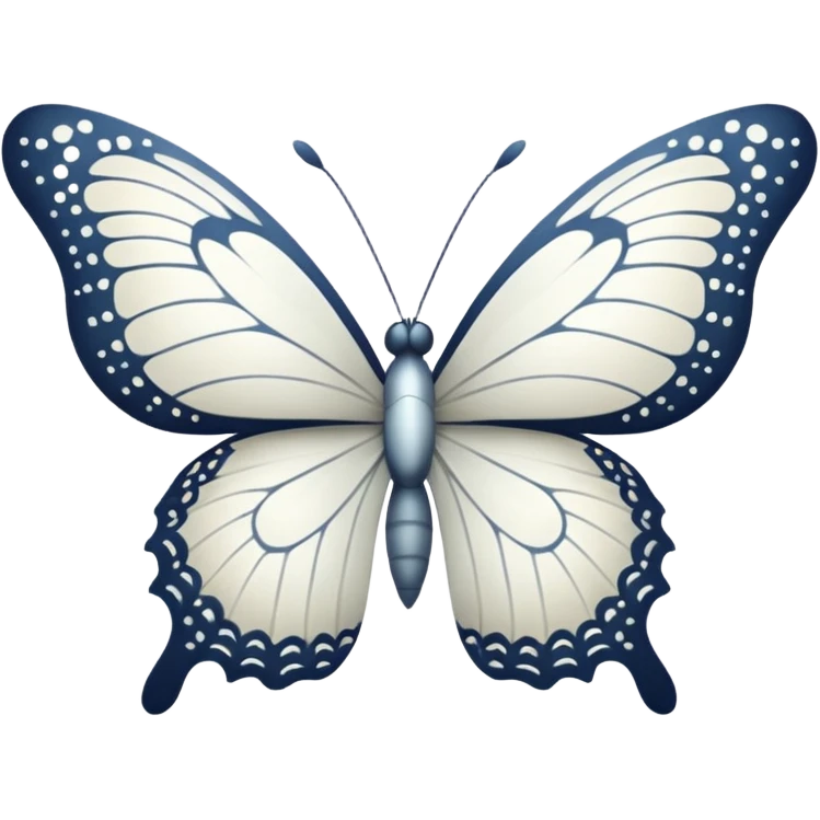 White Butterfly  emoji
