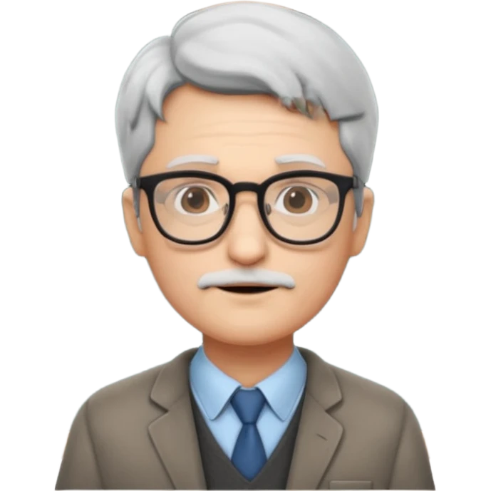 Professor with board emoji