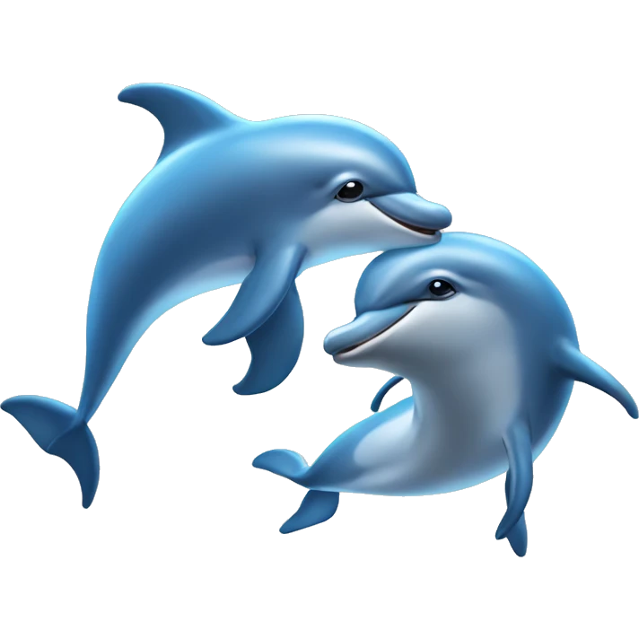 Dolphin love emoji
