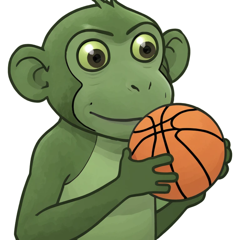 A monkey playing basketball  emoji