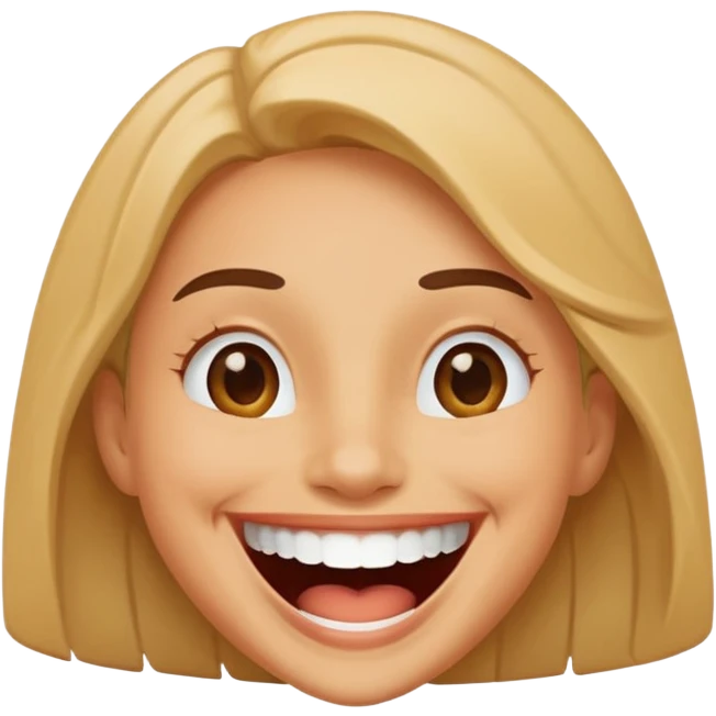 Funny laugh emoji