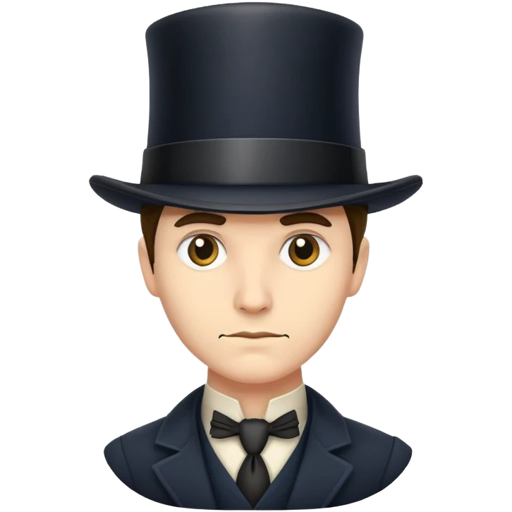 Detective with a tophat emoji