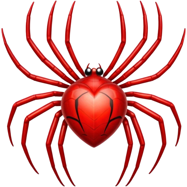 Spider heart  emoji