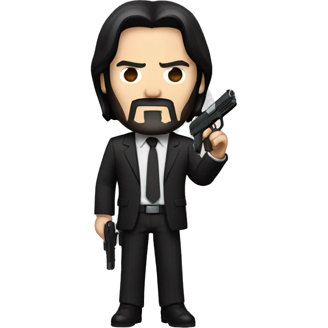 John wick with two pistols emoji