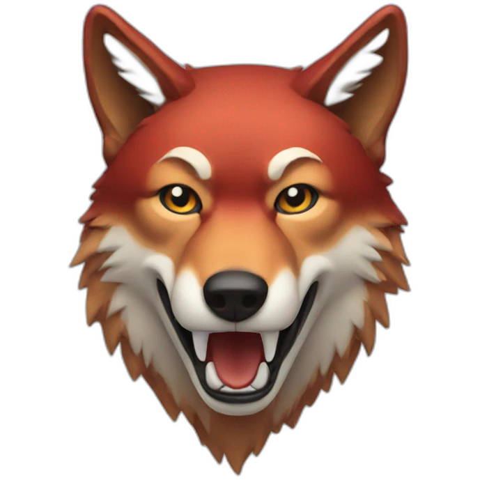 red wolf head emoji