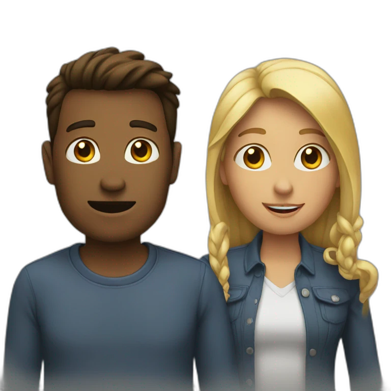 Two people talking emoji