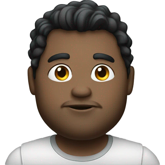 Big guy, dark hair , love cars emoji