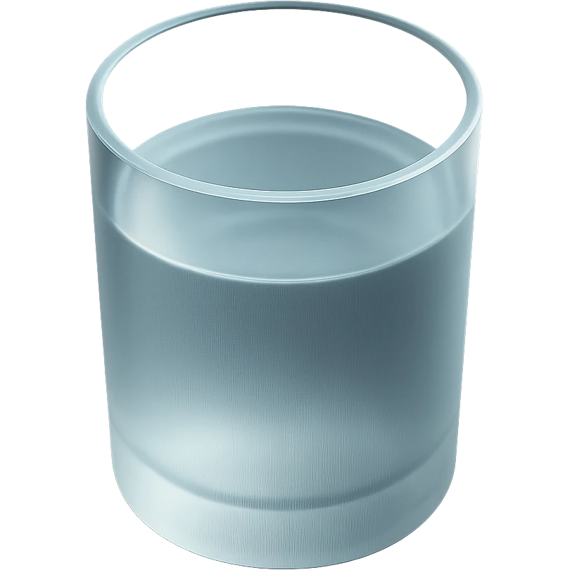 A glass of water emoji