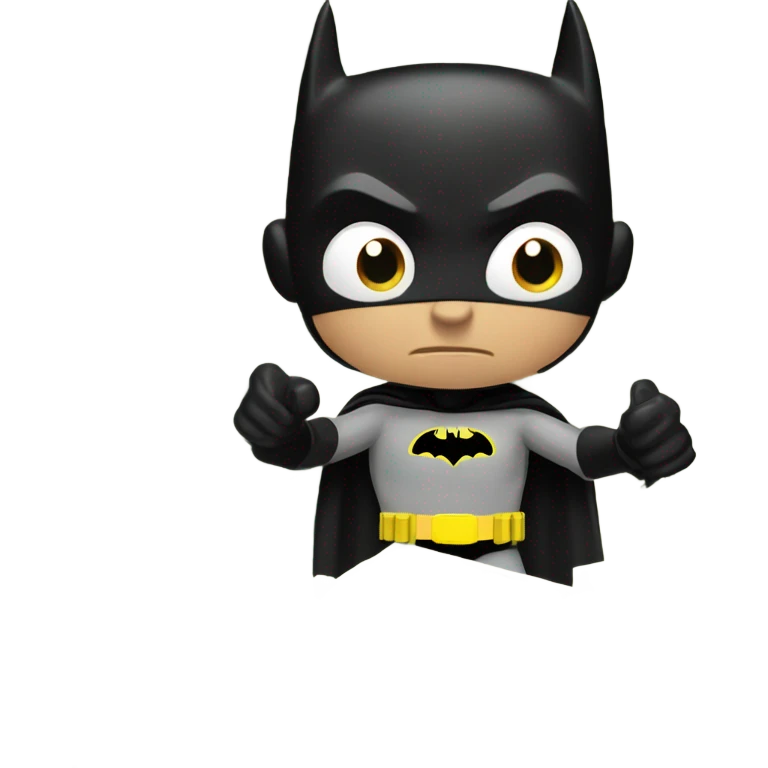 Batman offering money not smiling emoji