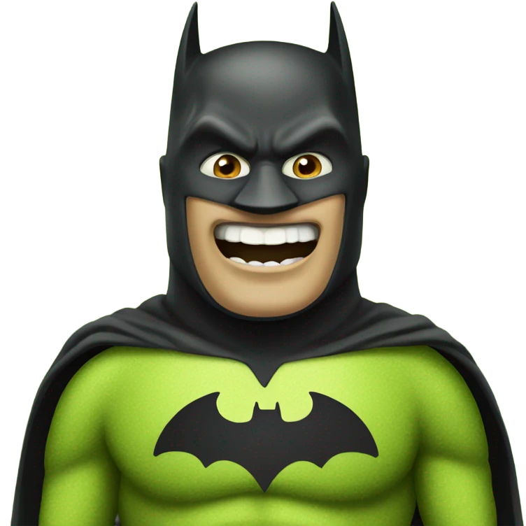 Batman dress shrek emoji