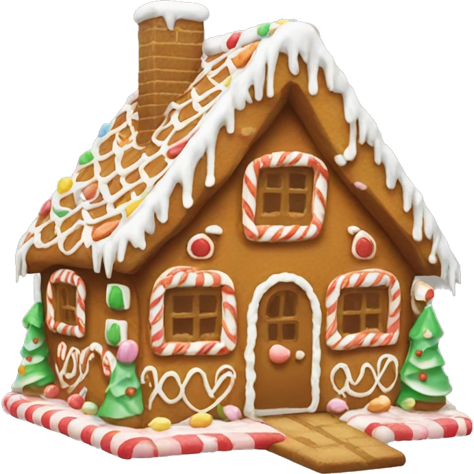gingerbread house emoji