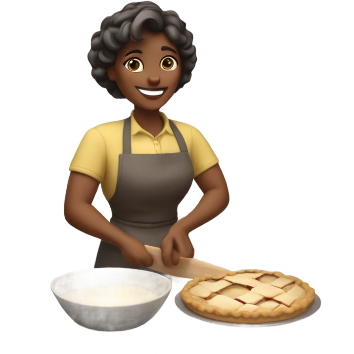 Mother bakes pie emoji