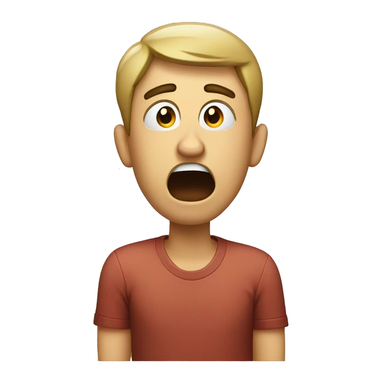 Shocked Man hold his head  emoji