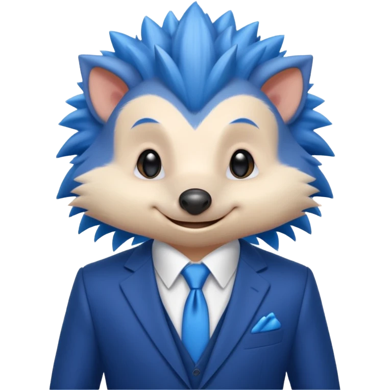 blue hedgehog groom emoji