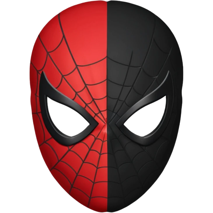 Spiderman black mask emoji