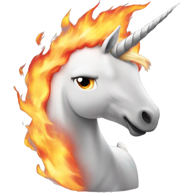 unicorn on fire  emoji