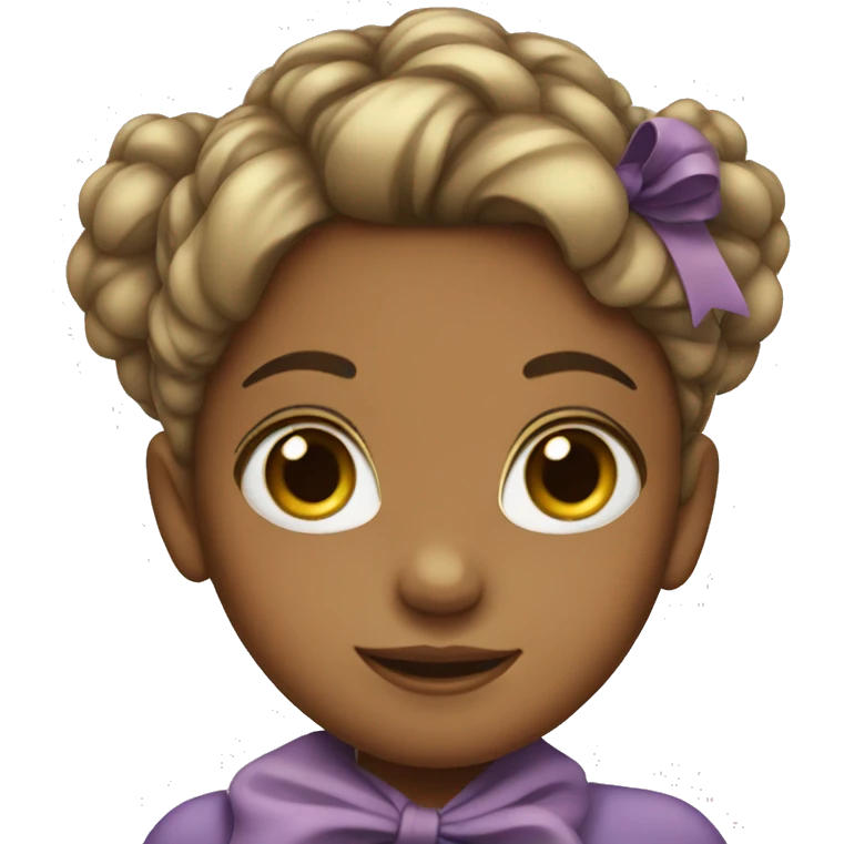 girl with bow in hair emoji