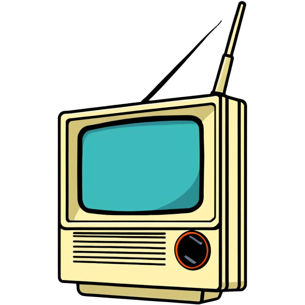 1980s Sony Watchman portable TV emoji