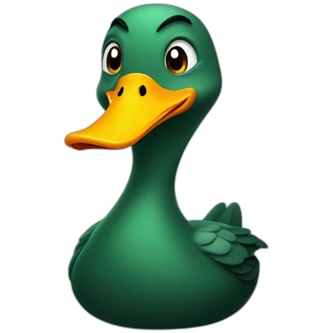 Evil duck emoji